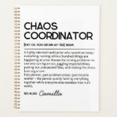 Persoonlijke Chaos Coördinator Notitieboek, Grappi Planner (Voorkant)