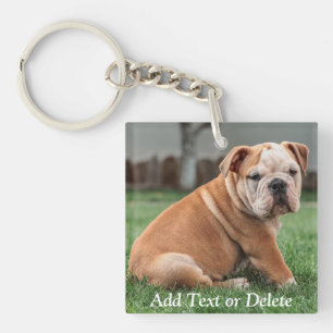Persoonlijke charmatie Engelse bulldog Puppy Sleutelhanger