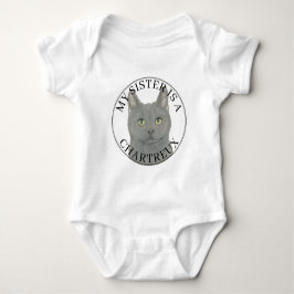 Persoonlijke Chartreux Kat Grotere Zus Romper