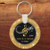 Persoonlijke Cheap Music Thereed Party Favors Sleutelhanger (Voorkant)