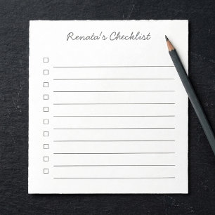 Persoonlijke Checklist - 40 pagina's notitieblok
