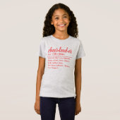 Persoonlijke Cheerleader Definition T-Shirt (Voorkant volledig)