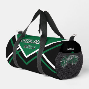Persoonlijke Cheerleader Groen, Zwart, Wit Plunjezak