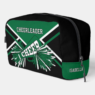 Persoonlijke Cheerleader Groen, Zwart, Wit Toilettasje