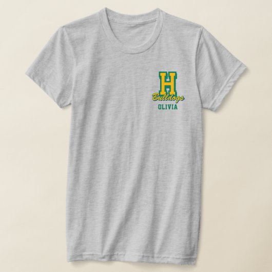 Persoonlijke Cheerleader Naam, Aangepaste Cheer T-shirt (Laagn)