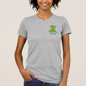Persoonlijke Cheerleader Naam, Aangepaste Cheer T-shirt (Voorkant)