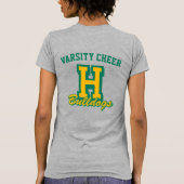 Persoonlijke Cheerleader Naam, Aangepaste Cheer T-shirt (Achterkant)