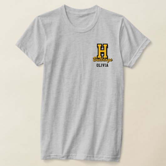Persoonlijke Cheerleader Naam, Aangepaste Cheer T-shirt (Laagn)