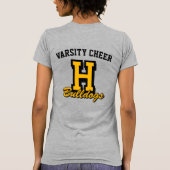 Persoonlijke Cheerleader Naam, Aangepaste Cheer T-shirt (Achterkant)