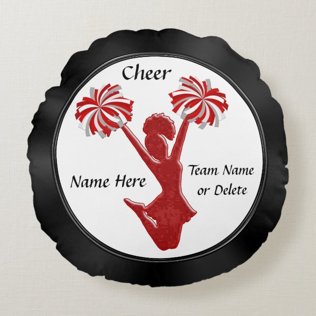 Persoonlijke Cheerleader Senior Night Gifts Pillow Rond Kussen (Voorkant)
