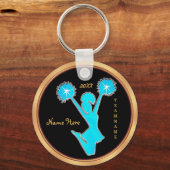 Persoonlijke Cheerleader-Sleutelhangers met JOUW T Sleutelhanger (Voorkant)