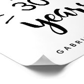 Persoonlijke Cheers tot 30 jaar Poster (Hoek)