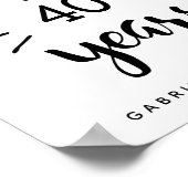 Persoonlijke Cheers tot 40 jaar Poster (Hoek)