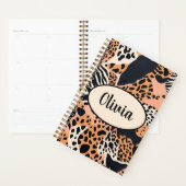 Persoonlijke cheeta- en zebraprint planner (Display)