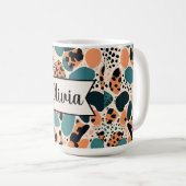 Persoonlijke Cheetah Print Koffiemok (Voorkant rechts)