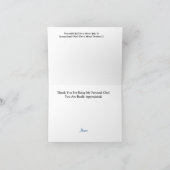 Persoonlijke Chef Appreciation Day Kaart (Binnen)