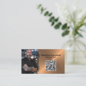 Persoonlijke Chef Borst de Douane van het Koper Co Visitekaartje (Staand voorkant)