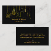 Persoonlijke Chef Catering Kitchen Silver Utiers Visitekaartje (Voorkant / Achterkant)