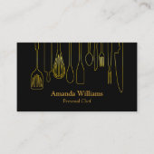 Persoonlijke Chef Catering Kitchen Silver Utiers Visitekaartje (Voorkant)