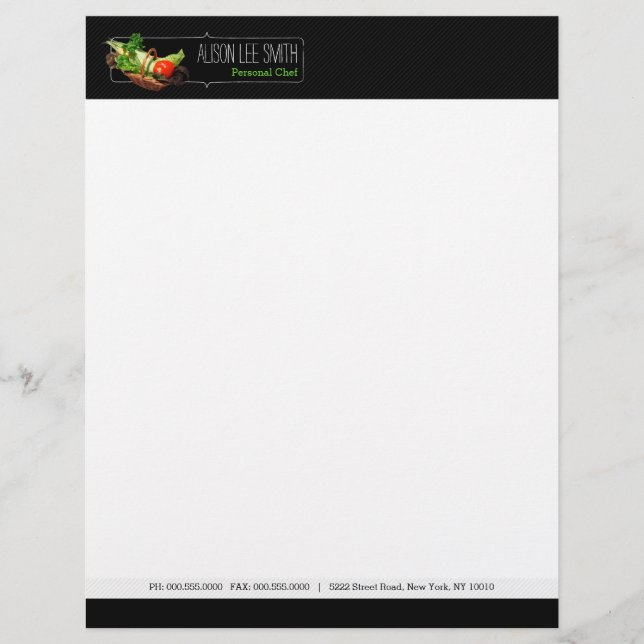 Persoonlijke Chef/catering service/Cook service Briefhoofd (Voorkant)