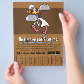 Persoonlijke chef.Catering.Vooraf gemaakte maaltij Flyer (Hand)