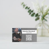 Persoonlijke chef Diamantplaat Aangepaste foto  Visitekaartje (Staand voorkant)
