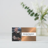 Persoonlijke Chef die de Code van QR van de Foto v Visitekaartje (Staand voorkant)