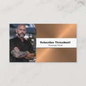Persoonlijke Chef die de Code van QR van de Foto v Visitekaartje (Voorkant)
