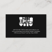 Persoonlijke Chef Houten Paneel Visitekaartje (Achterkant)