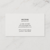 Persoonlijke Chef Knife in eenvoudige en moderne v Visitekaartje (Achterkant)