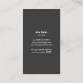 Persoonlijke Chef Knife Logo Eenvoudige culinaire  Visitekaartje (Achterkant)