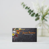 Persoonlijke chef-kok Catering Spices Design Visitekaartje (Staand voorkant)