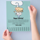 Persoonlijke chef-kok-/cateringpromotiefamer flyer (Hand)