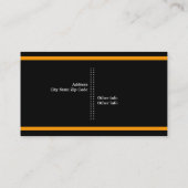 Persoonlijke chef-kok minimalistisch zwart, wit, w visitekaartje (Achterkant)