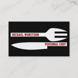 Persoonlijke chef minimalistisch visitekaartje zwa