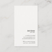 Persoonlijke Chef Modern Catering Whisky Simple Visitekaartje (Achterkant)