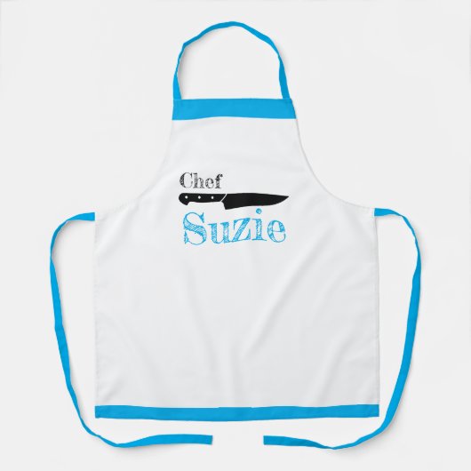  persoonlijke Chef Name Mannen Womens Schort (Voorkant)