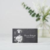 Persoonlijke Chef Privé Chef Restaurant Chalkboard Visitekaartje (Staand voorkant)