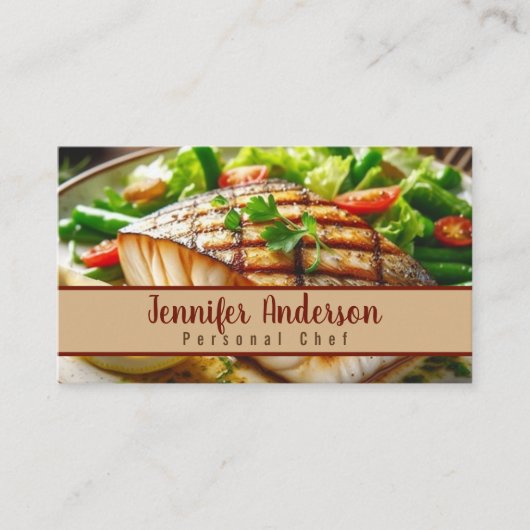 Persoonlijke Chef Sous Chef Restaurant Visitekaartje (Voorkant)