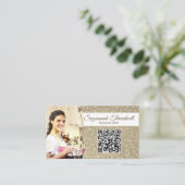 Persoonlijke Chef Subtle Gold Glitter Custom Photo Visitekaartje (Staand voorkant)