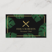Persoonlijke Chef Tropical Catering & Events Visitekaartje (Voorkant)