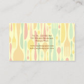 Persoonlijke Chef Visitekaartje (Achterkant)