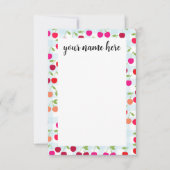 Persoonlijke Cherry Notecards Bedankkaart (Voorkant)