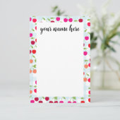 Persoonlijke Cherry Notecards Bedankkaart (Staand voorkant)