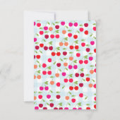 Persoonlijke Cherry Notecards Bedankkaart (Achterkant)