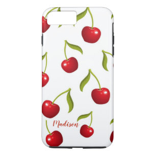 Persoonlijke Cherry-telefoondraagtas iPhone 8/7 Plus Hoesje