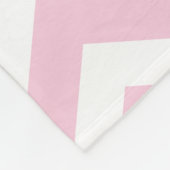 Persoonlijke Chevron Pink Owl Fleece Blanket Deken (Hoek)