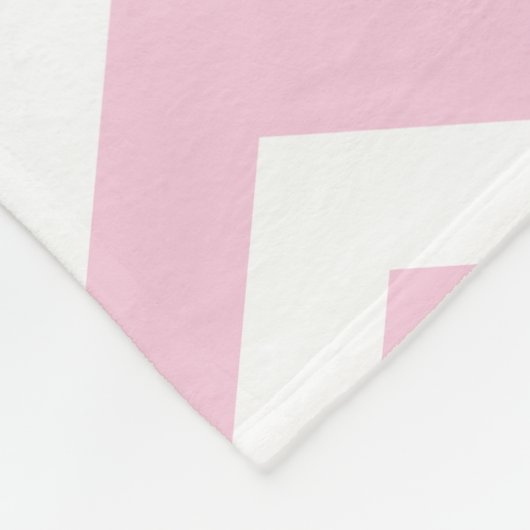 Persoonlijke Chevron Pink Owl Fleece Blanket Deken (Hoek)
