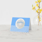 Persoonlijke Chevron Volleybal Notitiekaarten (Gele Bloem)