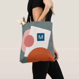 Persoonlijke Chic Abstract Geometrische Cirkels Ku Tote Bag